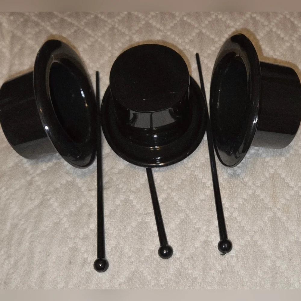 32 Top Hat & Canes Party Favors Or Crafting Items Cake Toppers